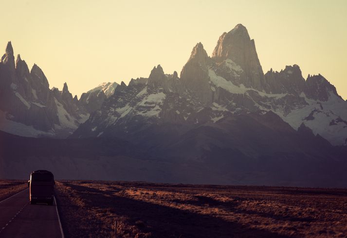 Patagonia with bus