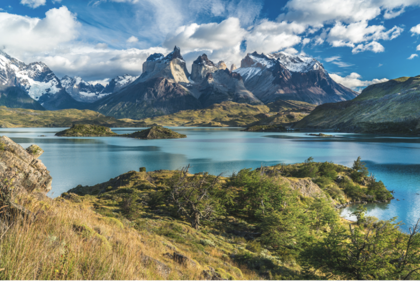 waterfall trail Torres del Paine