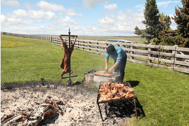 patagonian scallops and cordero al palo